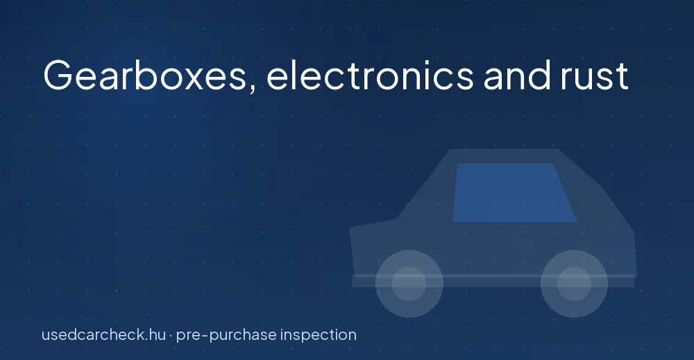 Gearboxes, electronics and rust
