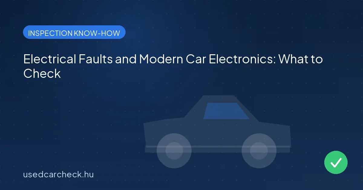 Electrical Faults and Modern Car Electronics: What to Check