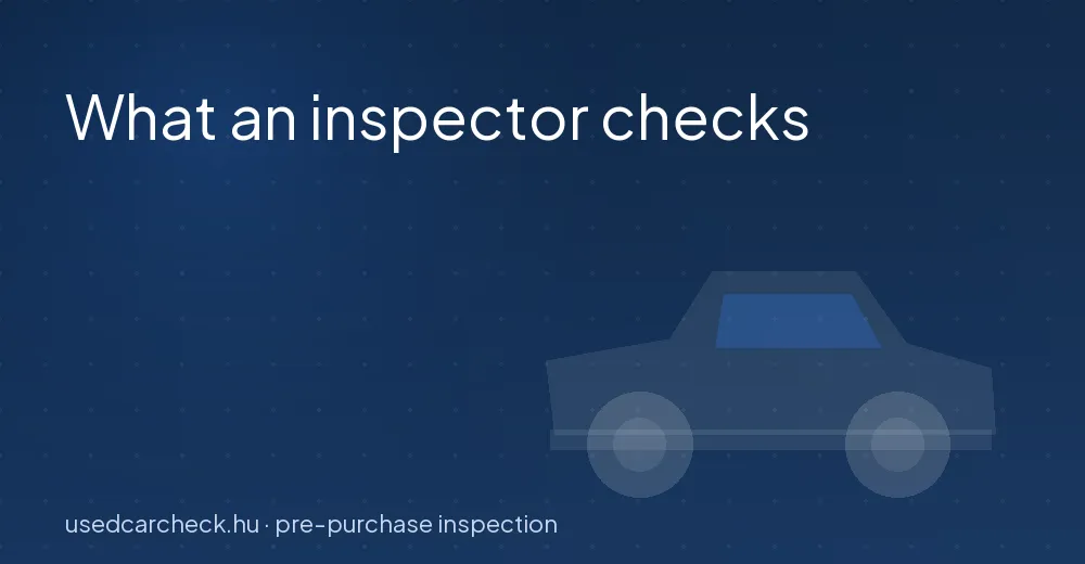 What an inspector checks