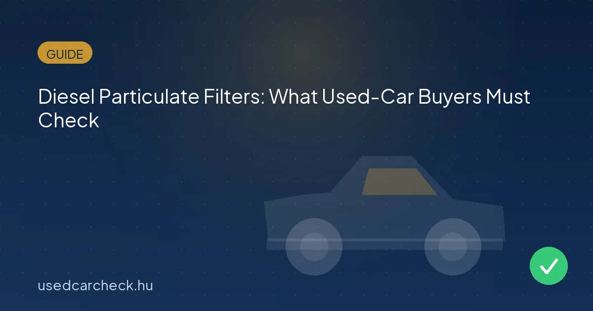 Diesel Particulate Filters: What Used-Car Buyers Must Check