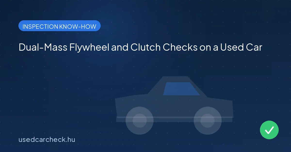 Dual-Mass Flywheel and Clutch Checks on a Used Car
