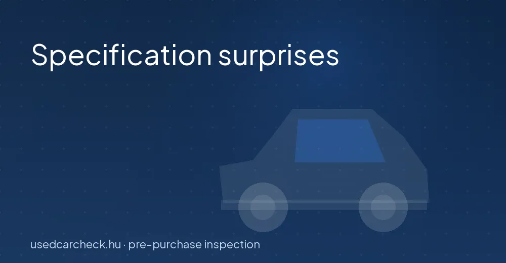 Specification surprises