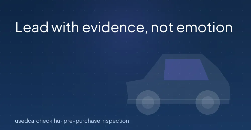 Lead with evidence, not emotion