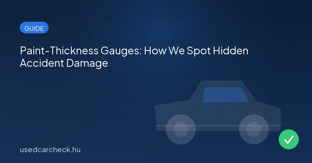 Paint-Thickness Gauges: How We Spot Hidden Accident Damage