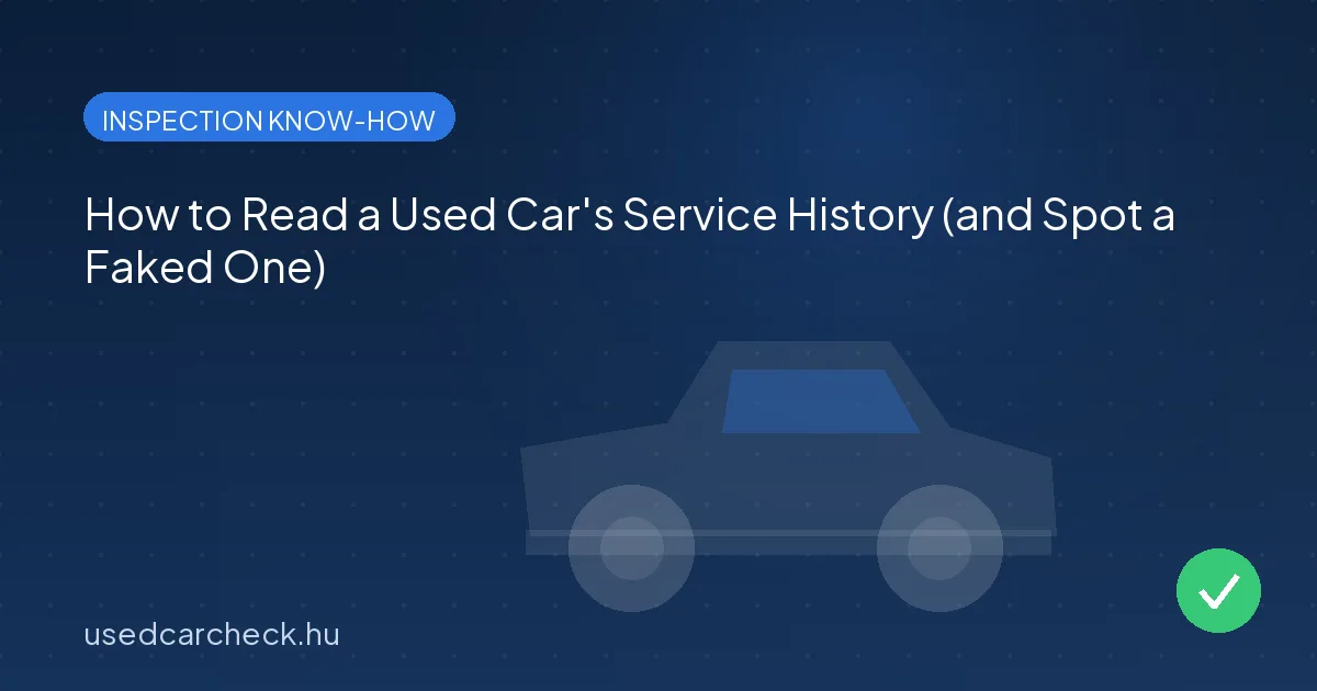 How to Read a Used Car's Service History (and Spot a Faked One)