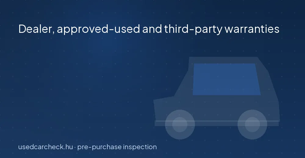 Dealer, approved-used and third-party warranties