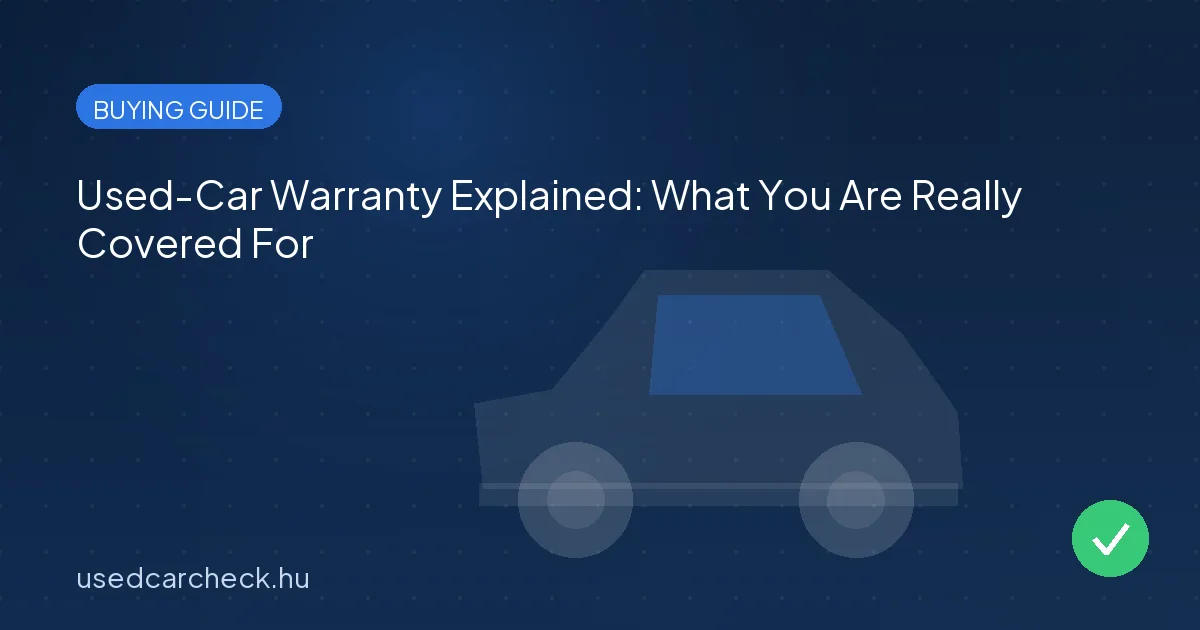 Used-Car Warranty Explained: What You Are Really Covered For