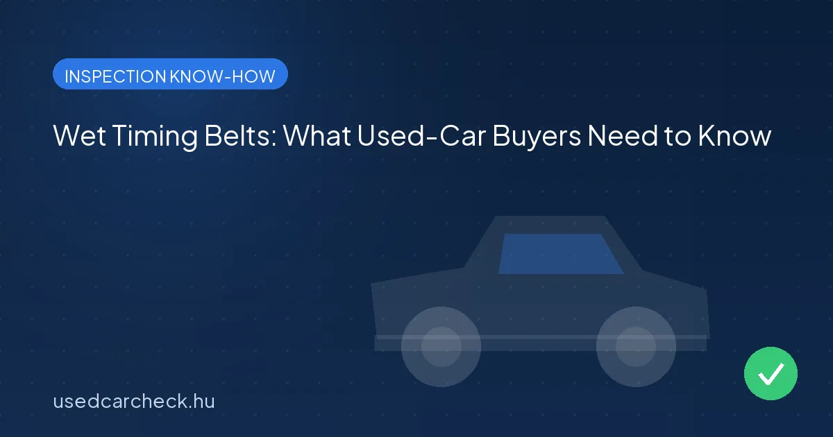Wet Timing Belts: What Used-Car Buyers Need to Know