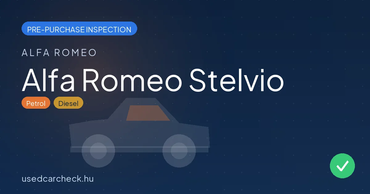 Alfa Romeo Stelvio pre-purchase inspection