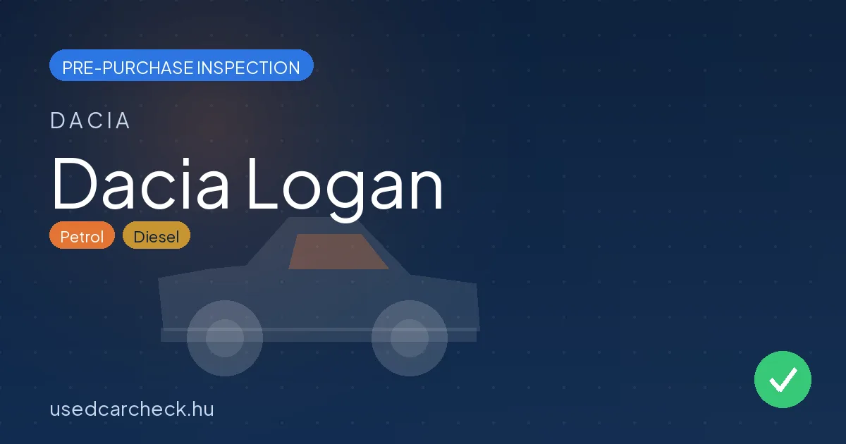 Dacia Logan pre-purchase inspection