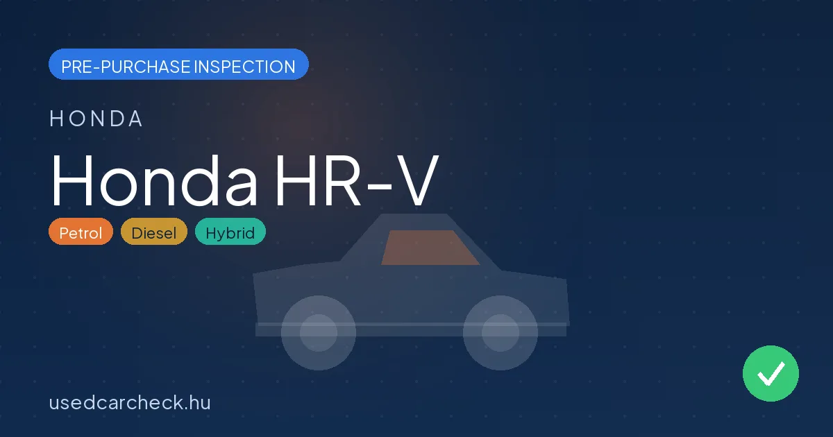 Honda HR-V pre-purchase inspection