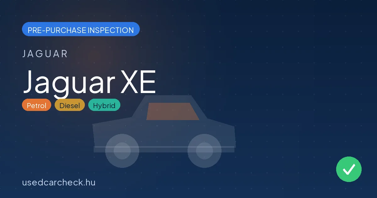 Jaguar XE pre-purchase inspection