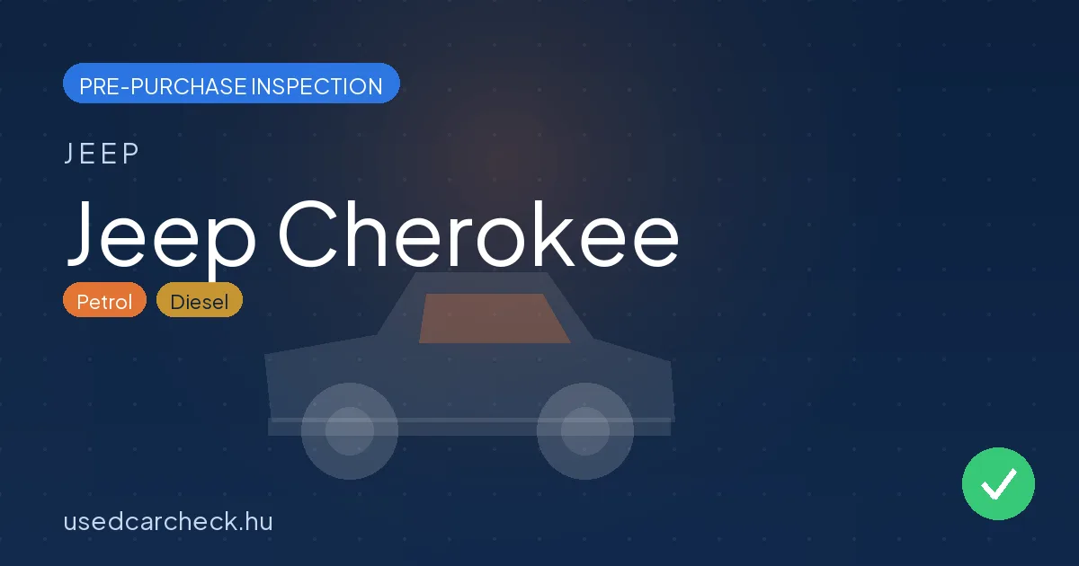 Jeep Cherokee pre-purchase inspection