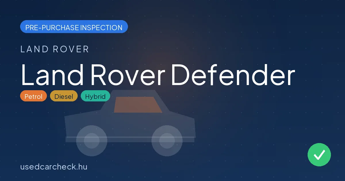 Land Rover Defender pre-purchase inspection