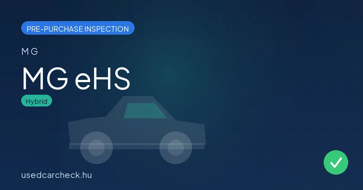 MG eHS pre-purchase inspection