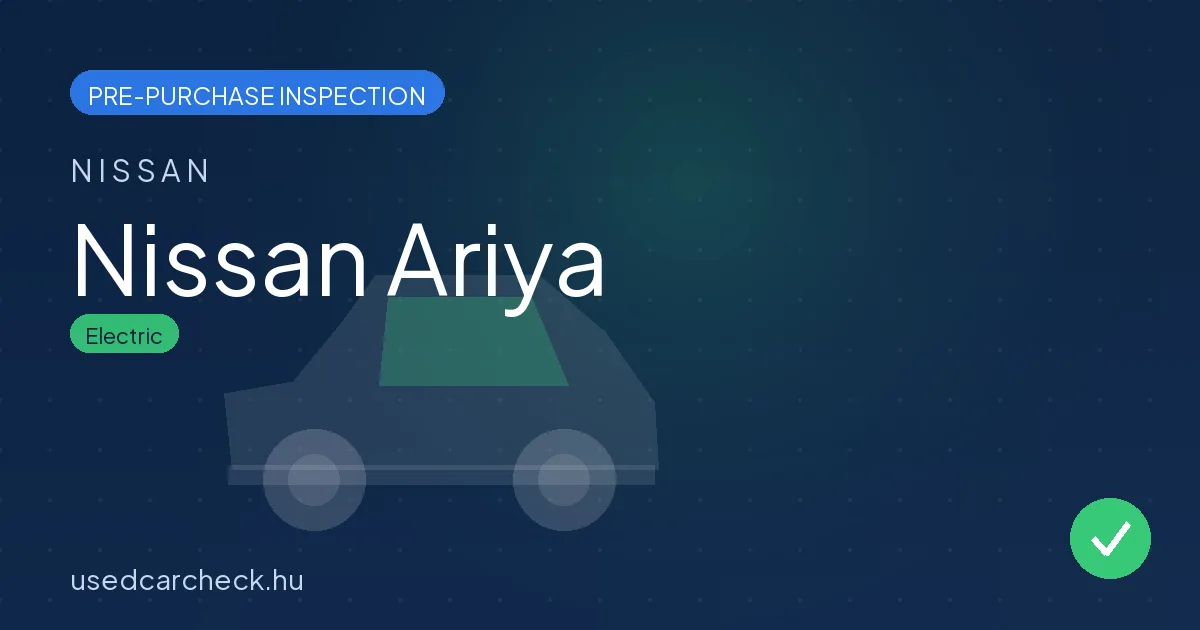 Nissan Ariya pre-purchase inspection