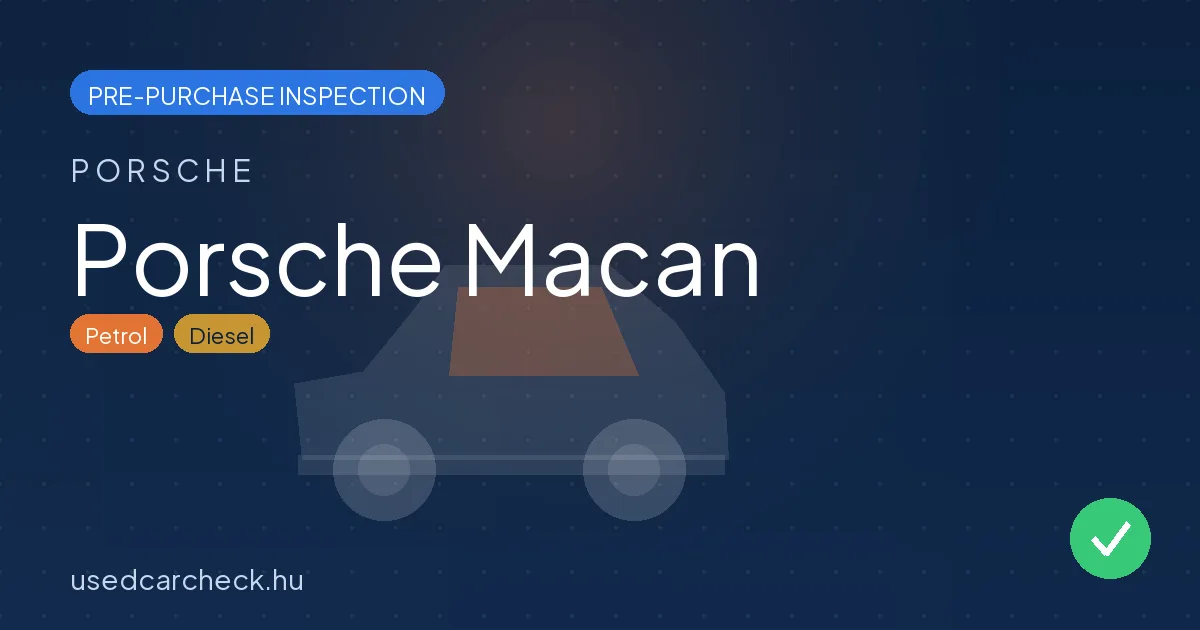 Porsche Macan pre-purchase inspection