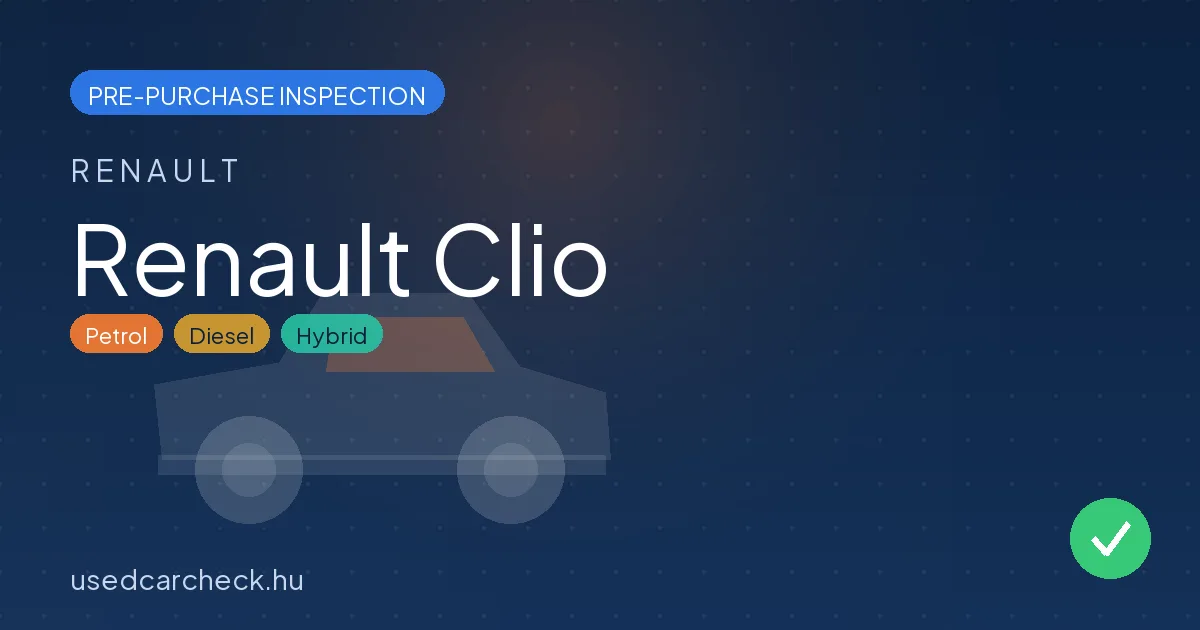 Renault Clio pre-purchase inspection