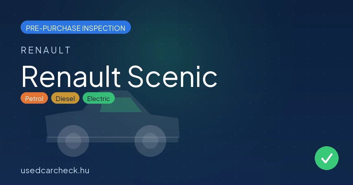 Renault Scenic pre-purchase inspection