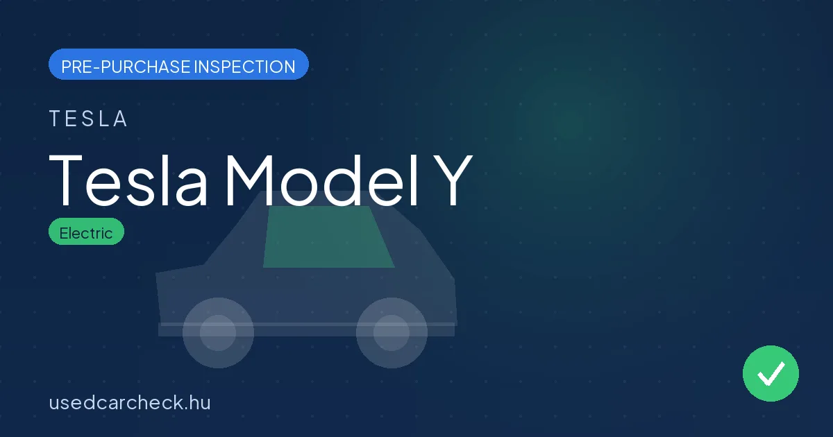 Tesla Model Y pre-purchase inspection