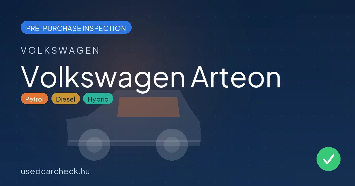 Volkswagen Arteon pre-purchase inspection
