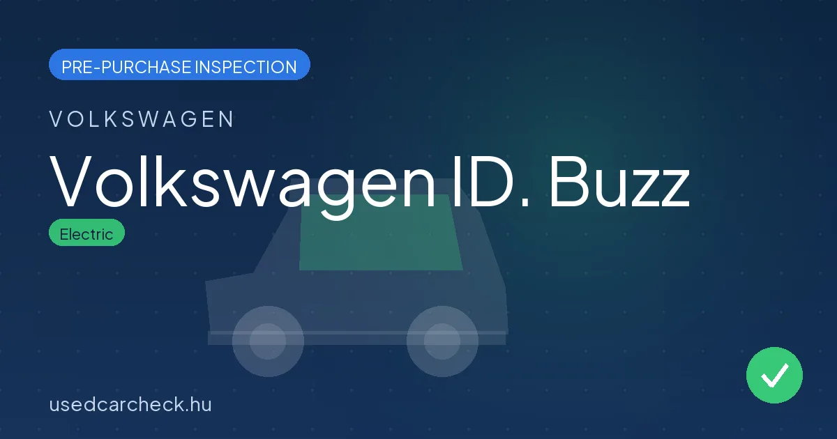 Volkswagen ID. Buzz — pre-purchase car inspection in Budapest