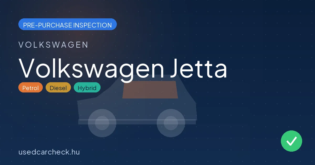 Volkswagen Jetta — pre-purchase car inspection in Budapest